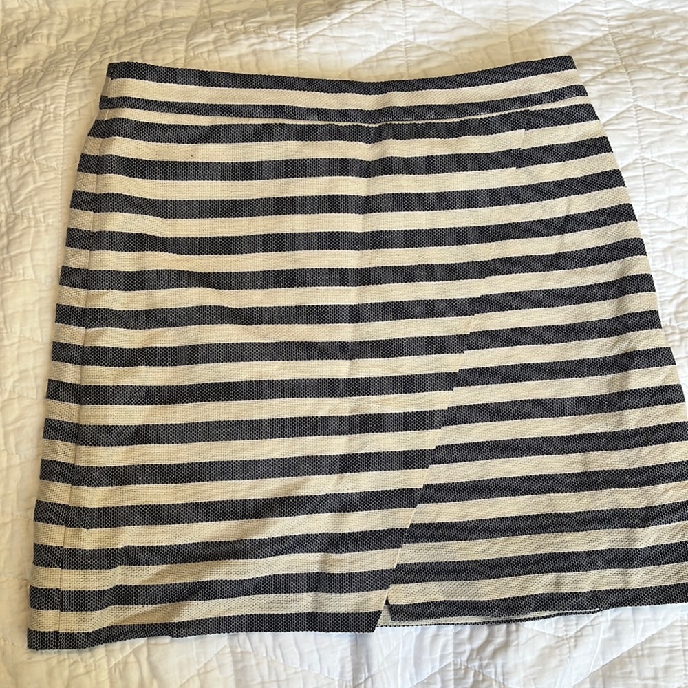 J. Crew Factory Striped Wrap Skirt